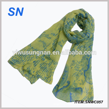 Hot New Products for 2015 Printed Lady Voile Scarf Alibaba China